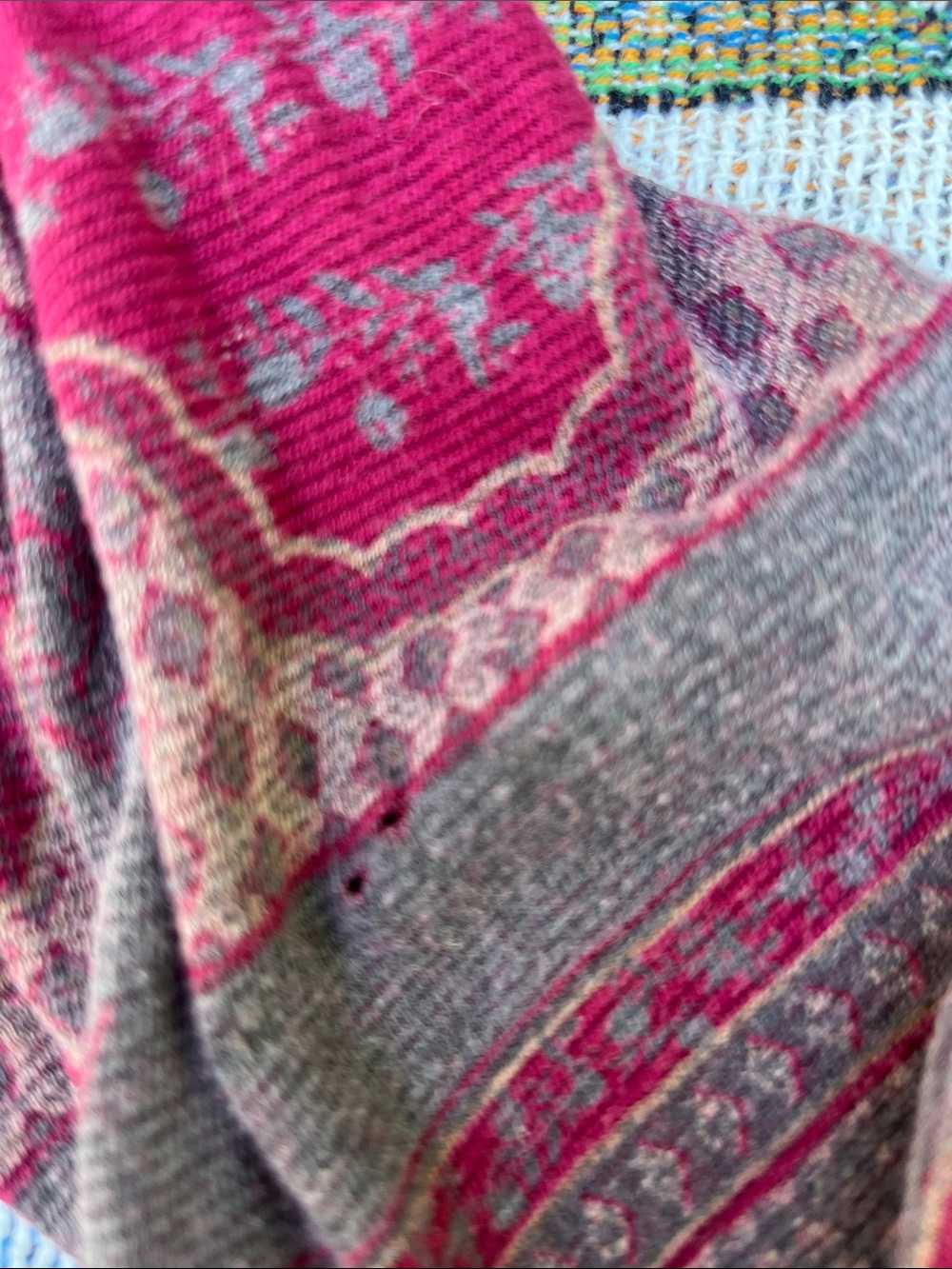 Lucky Brand Red Boho Printed Peasant Tunic  boho fairy - Picture 6 of 7